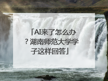 AI来了怎么办？湖南师范大学学子这样回答