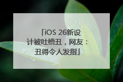 iOS 26新设计被吐槽丑，网友：丑得令人发指
